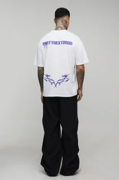boohooMAN T-shirt Imprimé Licence Partynextdoor Oversize Tall<Homme Tout Afficher|Tout Afficher
