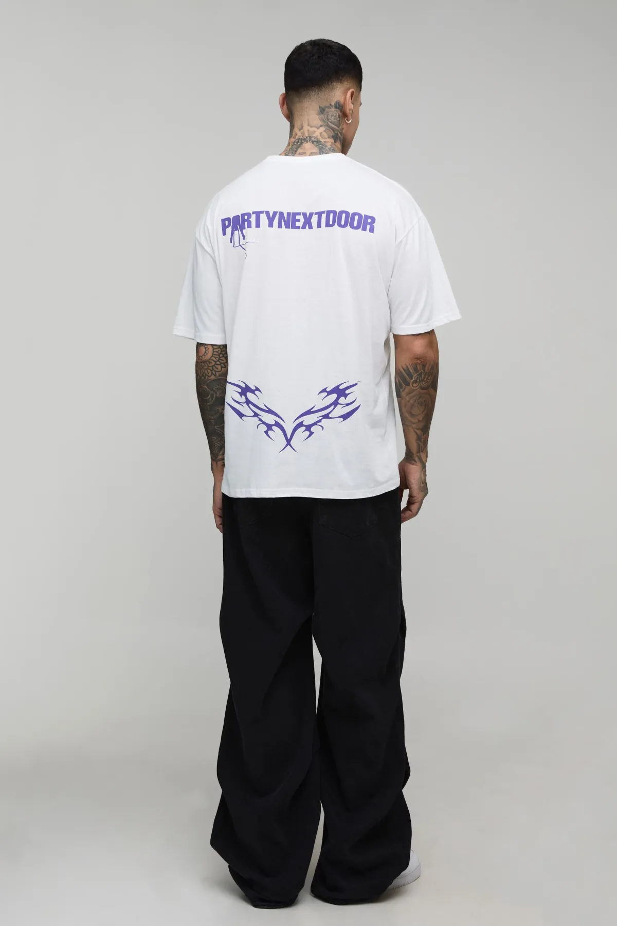 boohooMAN T-shirt Imprimé Licence Partynextdoor Oversize Tall<Homme Tout Afficher|Tout Afficher