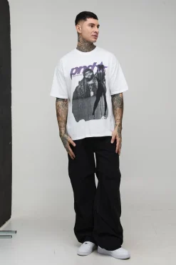 boohooMAN T-shirt Imprimé Licence Partynextdoor Oversize Tall<Homme Tout Afficher|Tout Afficher