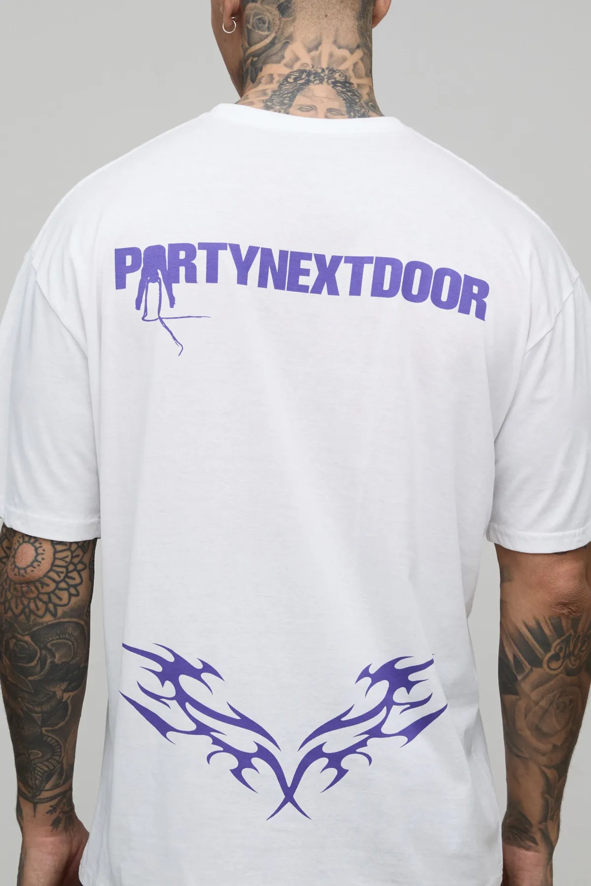 boohooMAN T-shirt Imprimé Licence Partynextdoor Oversize Tall<Homme Tout Afficher|Tout Afficher