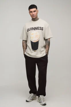 T-shirt Imprimé Licence Pinte Guinness Oversize Tall