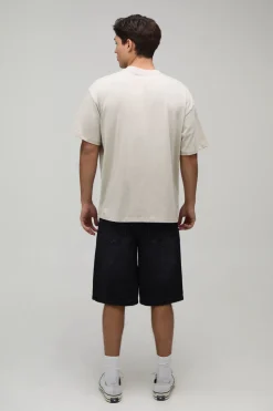 T-shirt Imprimé Licence Pinte Guinness Coupe Oversize