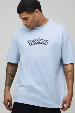 T-shirt Imprimé Licence Pokémon Surdimensionné Avec Personnages