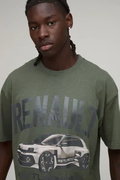 T-shirt Imprimé Licence Renault Coupe Oversize