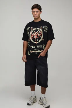 T-shirt Imprimé Licence Slayer Coupe Oversize
