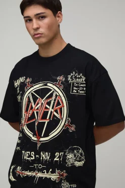 T-shirt Imprimé Licence Slayer Coupe Oversize
