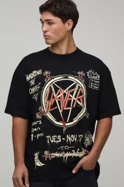 T-shirt Imprimé Licence Slayer Coupe Oversize