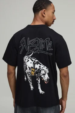 boohooMAN T-shirt Imprimé Licence Sublime Coupe Oversize<Homme T-Shirts Impriméstendances|T-Shirts