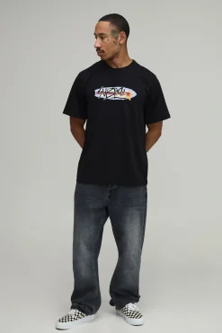 boohooMAN T-shirt Imprimé Licence Sublime Coupe Oversize<Homme T-Shirts Impriméstendances|T-Shirts