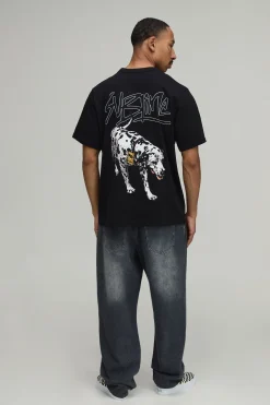 boohooMAN T-shirt Imprimé Licence Sublime Coupe Oversize<Homme T-Shirts Impriméstendances|T-Shirts