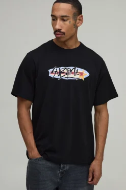 boohooMAN T-shirt Imprimé Licence Sublime Coupe Oversize<Homme T-Shirts Impriméstendances|T-Shirts