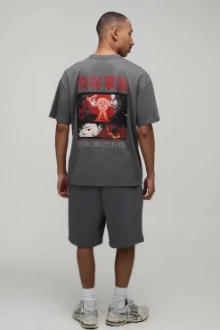 boohooMAN T-shirt Imprimé Licence Sukuna Oversize<Homme T-Shirts Impriméstendances|T-Shirts