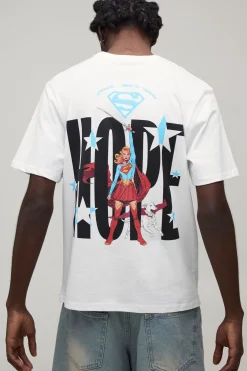 T-shirt Imprimé Licence Supergirl Hope Coupe Regular