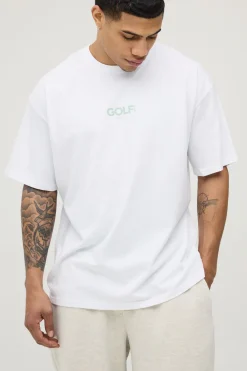 boohooMAN T-shirt Imprimé Licence Surdimensionné Golf Monthly Par For The Course<Homme T-Shirts Impriméstendances|T-Shirts