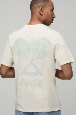 T-shirt Imprimé Licence Tennis Coca Cola Coupe Regular