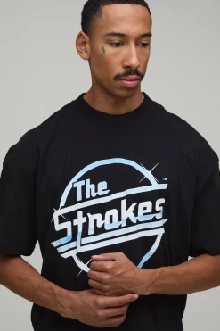 T-shirt Imprimé Licence The Strokes Coupe Oversize