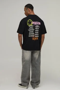 T-shirt Imprimé Licence Tournée Nirvana Coupe Oversize