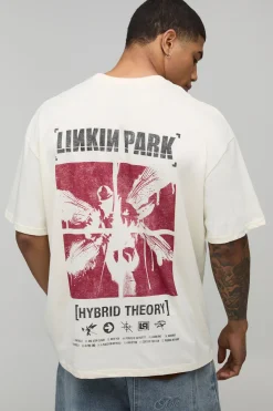 boohooMAN T-Shirt Imprimé Linkin Park Sous Licence Coupe Ample<Homme T-Shirts Impriméstendances|T-Shirts