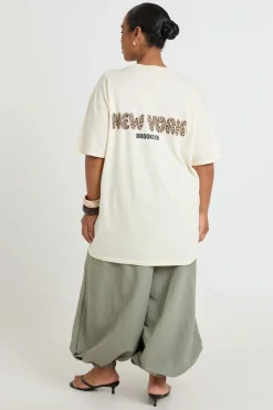 T-shirt Imprimé Léopard NYC Grande Taille