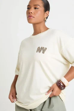 T-shirt Imprimé Léopard NYC Grande Taille