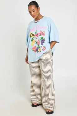 T-shirt Imprimé Marché De Fruits Plus