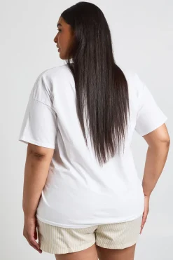 boohoo T-shirt Imprimé Marg Épicée Grande Taille<Femme Tops