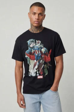 T-shirt Imprimé Marvel Sous Licence Coupe Oversize