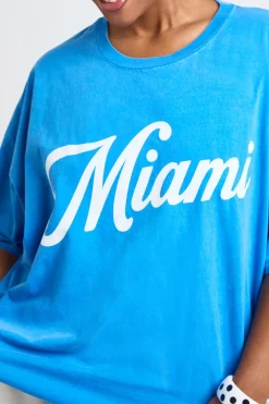 boohoo T-shirt Imprimé Miami Grande Taille<Femme Tops