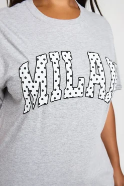T-shirt Imprimé Milan Grande Taille