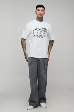 T-Shirt Imprimé Minecraft Licence Officielle Coupe Oversize Tall
