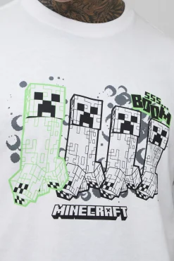 T-Shirt Imprimé Minecraft Licence Officielle Coupe Oversize Tall