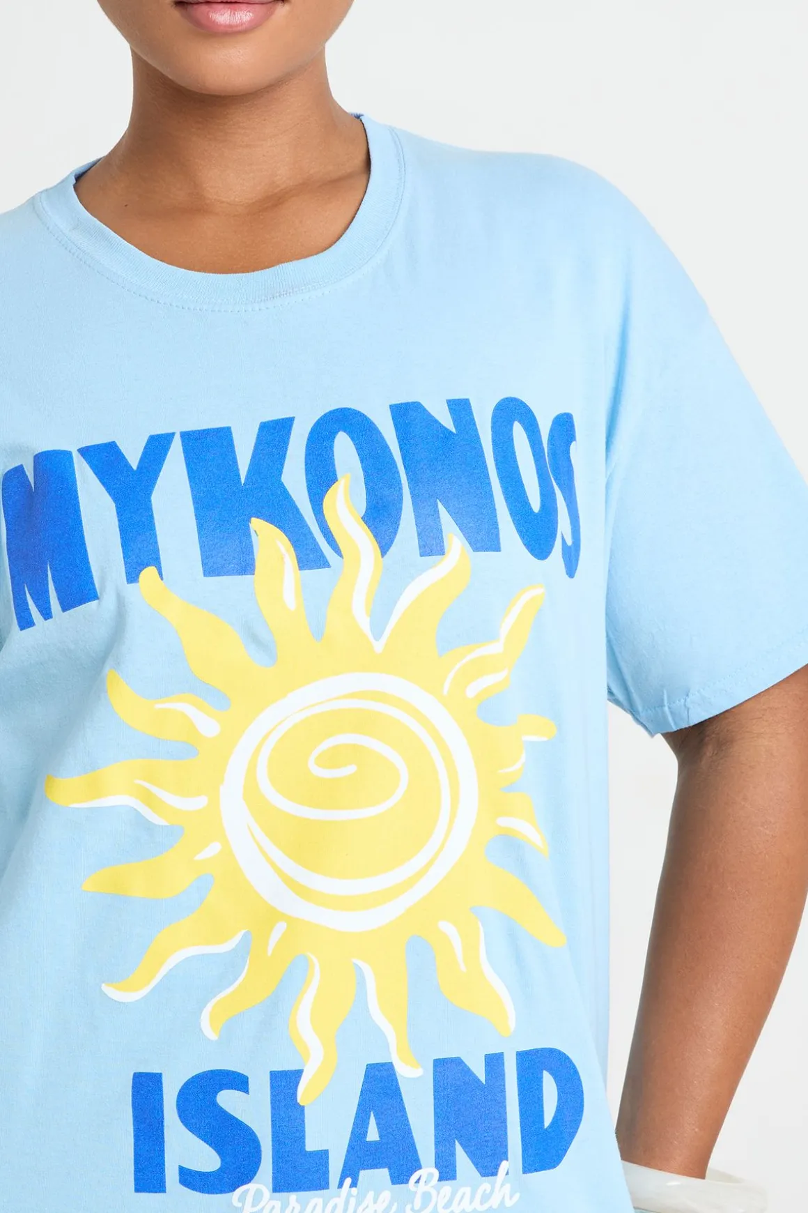T-shirt Imprimé Mykonos Grande Taille