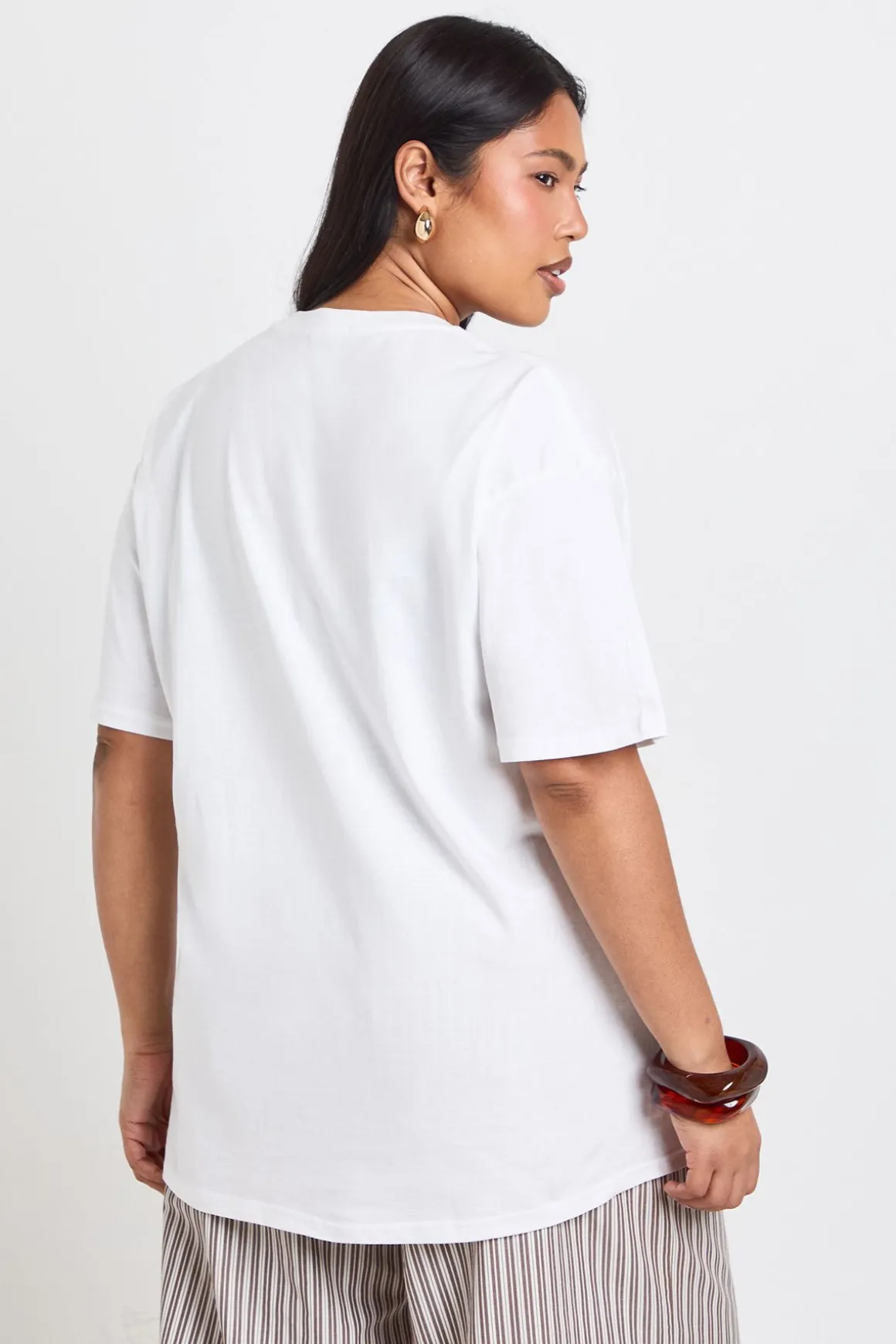 T-shirt Imprimé Oranges D'amalfi Grande Taille