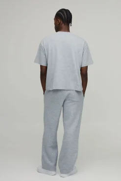 T-Shirt Imprimé Oversize Boxy en Coton Épais