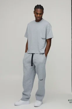 T-Shirt Imprimé Oversize Boxy en Coton Épais