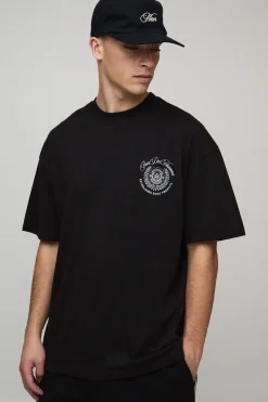 T-shirt imprimé oversize pour homme Collegiate Varsity