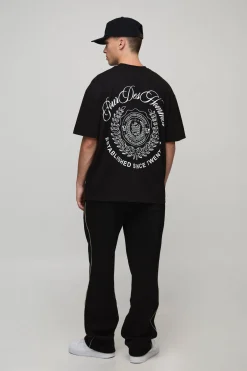 T-shirt imprimé oversize pour homme Collegiate Varsity