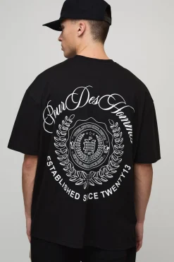 T-shirt imprimé oversize pour homme Collegiate Varsity
