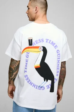 T-shirt imprimé oversize sous licence Guinness