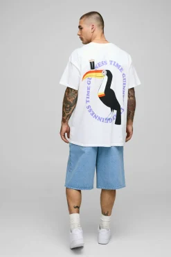 T-shirt imprimé oversize sous licence Guinness