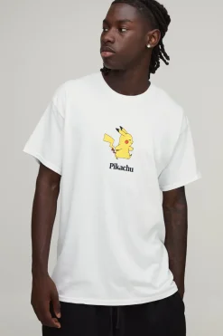 T-shirt Imprimé Pikachu Pokemon Sous Licence Officielle Coupe Oversize
