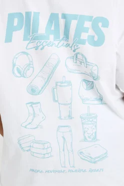 T-shirt Imprimé Pilates Grande Taille