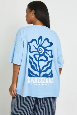 T-shirt Imprimé Plus Barcelona