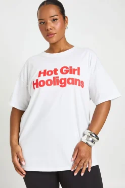 T-shirt Imprimé Plus Hot Girl Hooligans