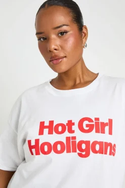 T-shirt Imprimé Plus Hot Girl Hooligans