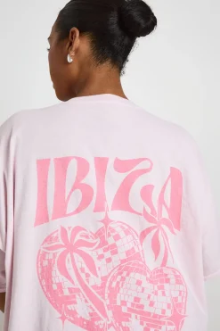 boohoo T-shirt Imprimé Plus Ibizia<Femme Tops