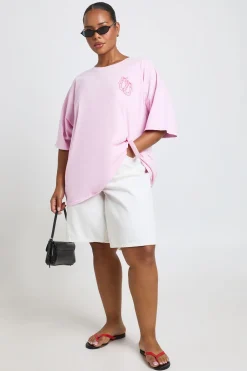 boohoo T-shirt Imprimé Plus Lucky<Femme Tops