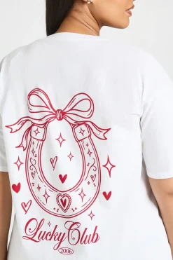 T-shirt Imprimé Plus Lucky Club
