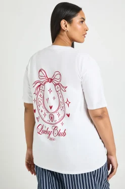 T-shirt Imprimé Plus Lucky Club
