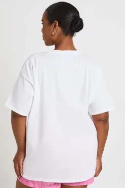 boohoo T-shirt Imprimé Plus Soleil<Femme Tops